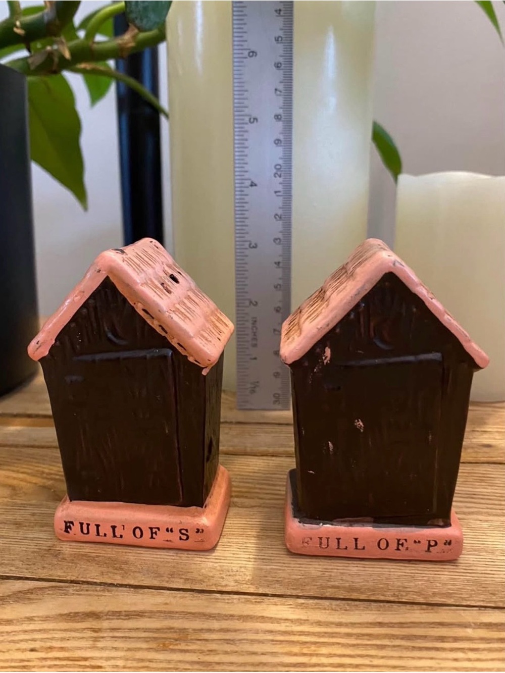 Vintage Crown-Arts Nagoya Japan Ceramic Salt & Pepper Rustic Shakers